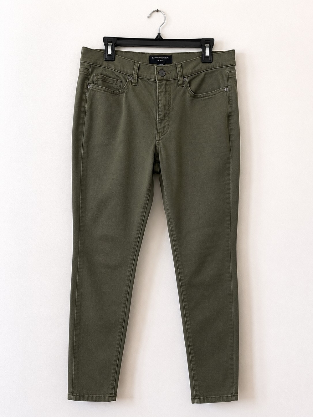 Banana Republic Curvy Skinny Jeans Women's Size 10 Olive Green Washwell Stretch